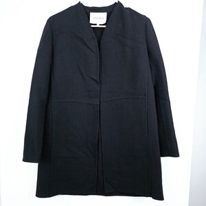 Lafeyette 148 Wool Blazer Professional XS Oversized Long Jacket Layer Black